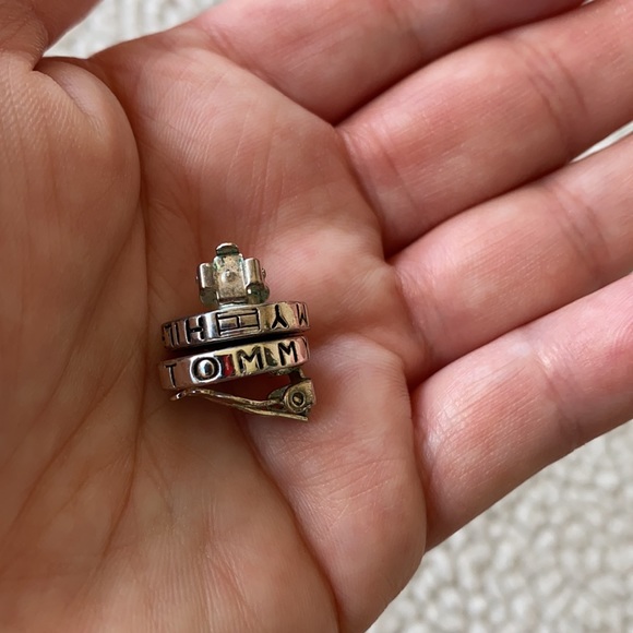 Vintage Retro Tommy Hilfiger Clip-on Earrings Silver - Picture 5 of 7